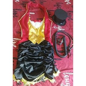 Halloween Costume Top Hat&Whip Included